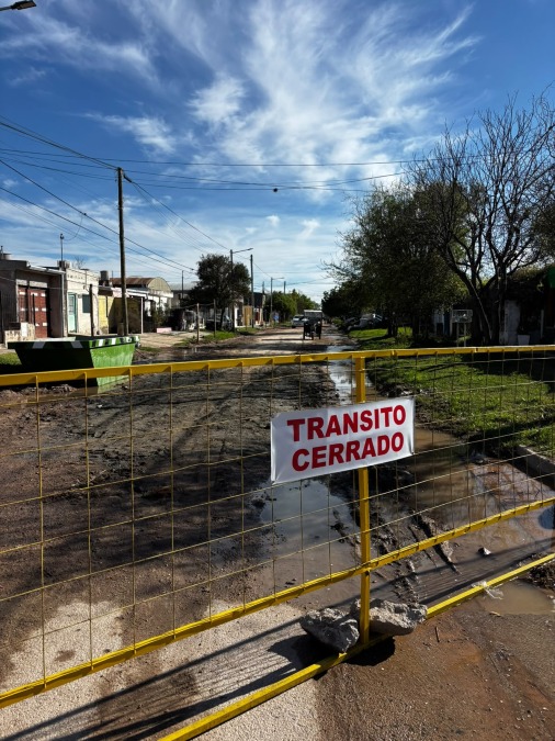 Comenzó el recambio de la red colectora