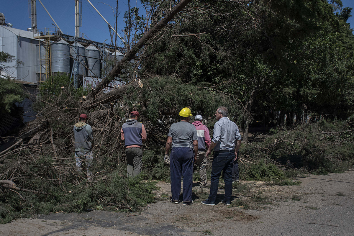 Continúan los trabajo luego de la tormenta