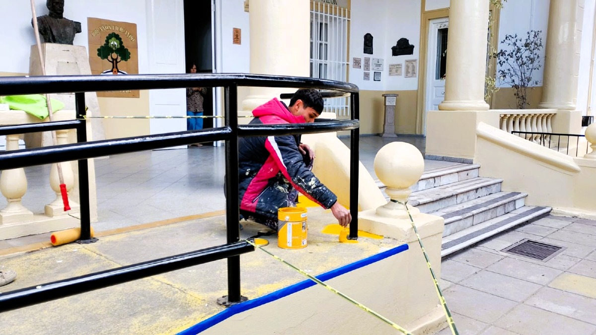 Se realizaron trabajos en la Escuela General Paz